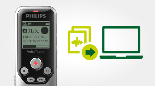 Diktafón Philips DVT1250 čierny/strieborný Diktafón Philips DVT1250 čierny/strieborný
