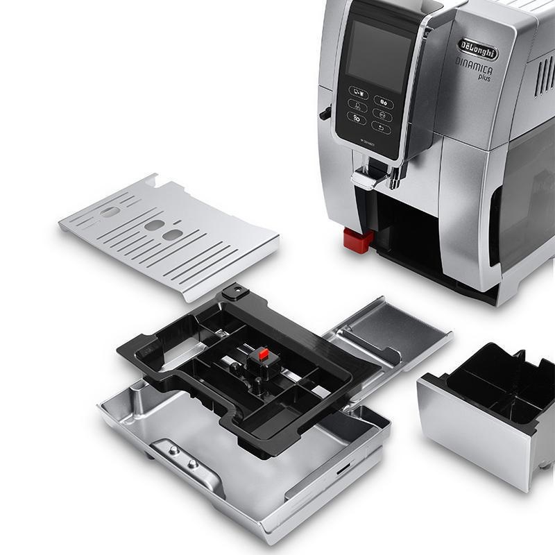 Espresso De'Longhi Dinamica plus ECAM 370.95 S strieborné Espresso De'Longhi Dinamica plus ECAM 370.95 S strieborné