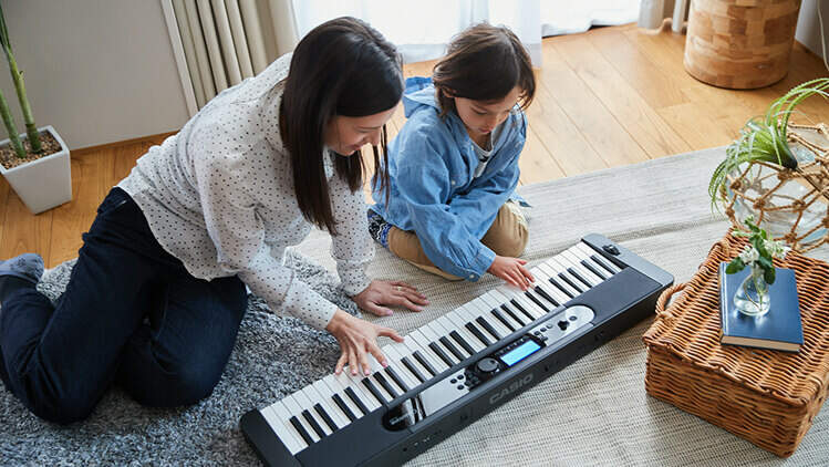 Elektronické klávesy Casio CT S400 čierna