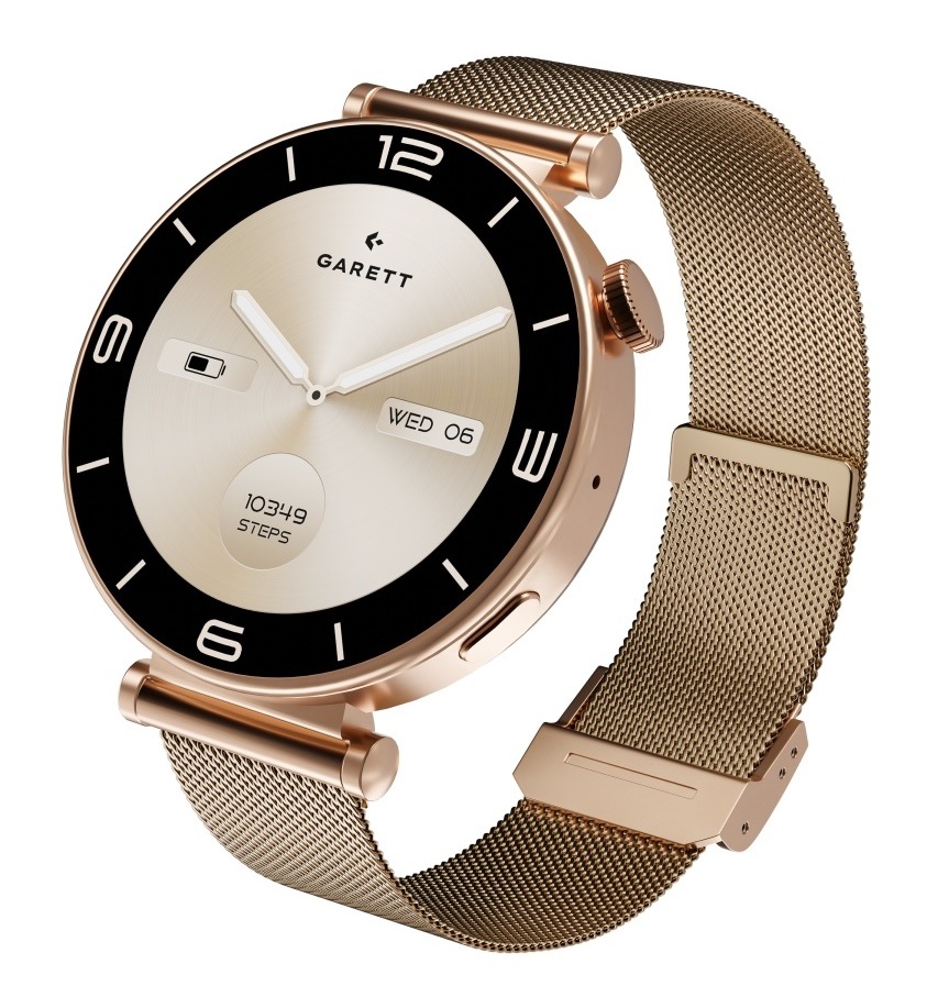 Inteligentné hodinky Garett Rose Mesh steel zlaté Inteligentné hodinky Garett Rose Mesh steel zlaté