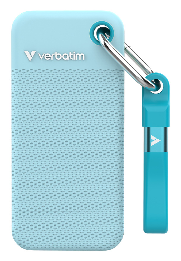 SSD externý Verbatim Pocket 1TB - Summer Edition USB-C 3.2 Gen 2 + 2x obal modrý SSD externý Verbatim Pocket 1TB - Summer Edition USB-C 3.2 Gen 2 + 2x obal modrý