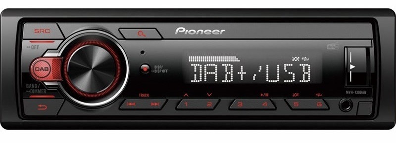 Autorádio Pioneer MVH-130DAB čierne