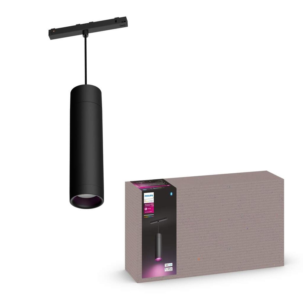 Závesné svietidlo Philips Hue White and Color Ambiance Perifo čierne