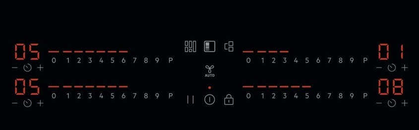 Indukčná varná doska AEG série 6000 TI64IG00FB čierna AEG TI64IG00FB ovládací panel
