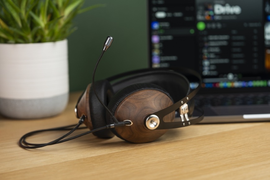Slúchadlá Meze 99 Classics Walnut Silver Boom Mic Kit čierna/strieborná/drevená Medze 99 Classics Walnut Silver, čierna/strieborná/drevená