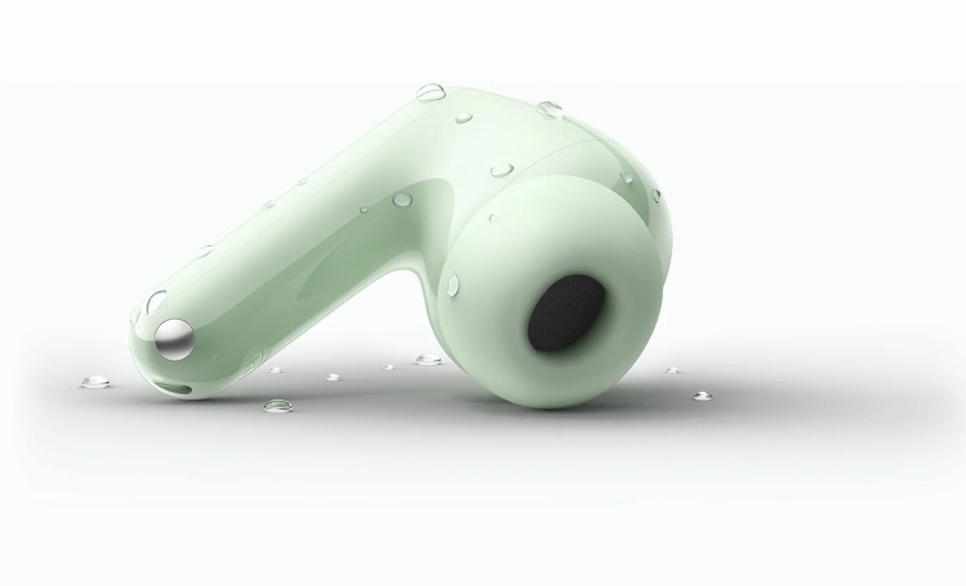 Slúchadlá Xiaomi REDMI Buds 8 biela Bezdrôtové slúchadlo Xiaomi REDMI Buds 8 s kvapkami vody