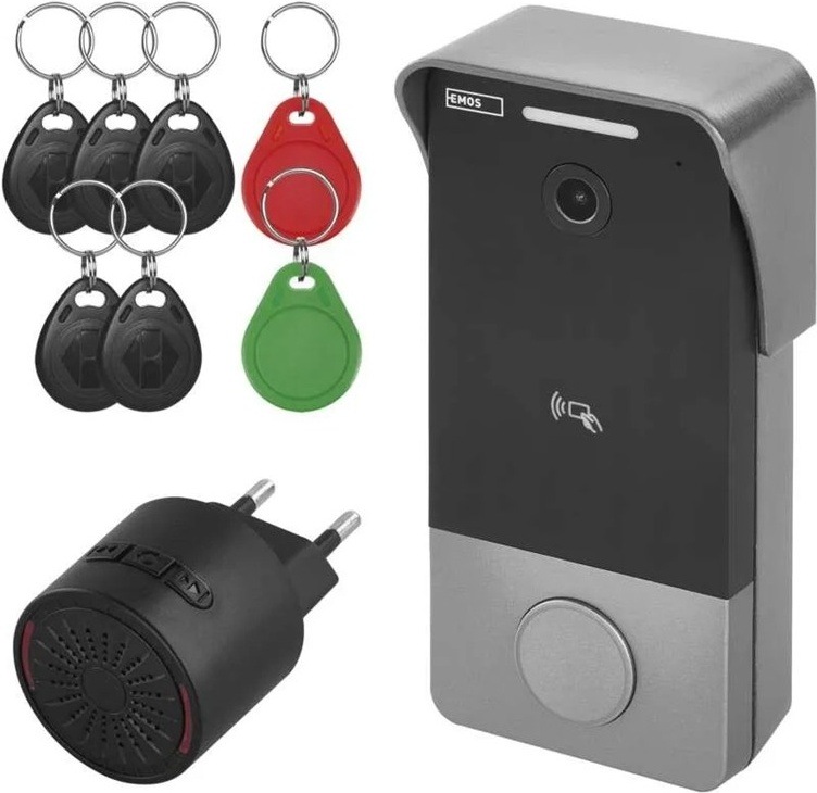 EMOS GOSMART IP-20 PoE s klávesnicou, šedá farba
