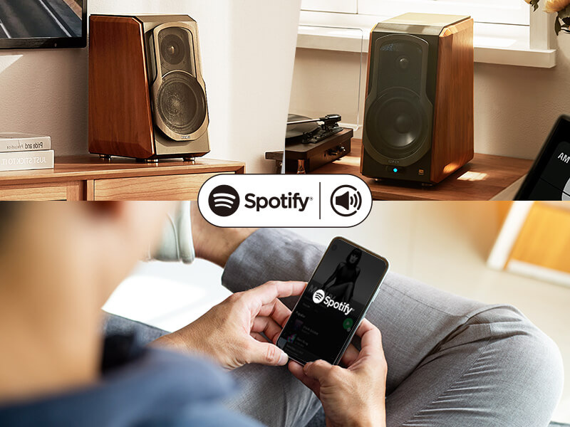 Reproduktory Edifier S1000 W,WI-FI (2 ks) hnedé