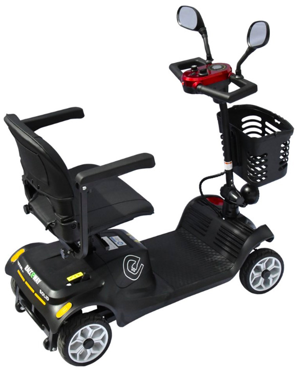 Elektrický vozík RACCEWAY SOLID vínový Elektrický štvorkolesový vozík RACCEWAY® SOLID, vínový