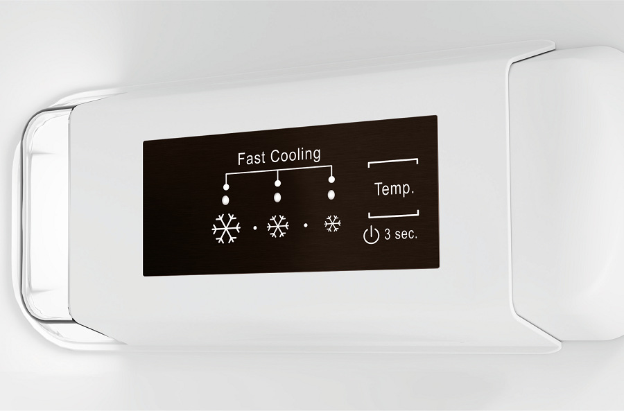 Chladnička kombinovaná Whirlpool WHC18D011C2, vstavaná, funkcia Fast Cooling, displej s číslami