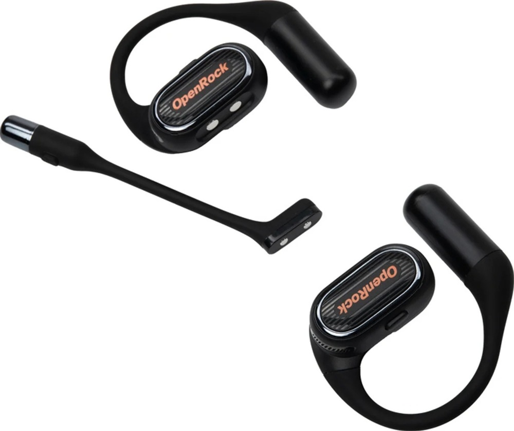 Slúchadlá OneOdio OpenRock Link 20 – športový otvorený bezdrôtový odnímateľný mikrofón s Bluetooth čierna Ľavé a pravé slúchadlo Link 20 s odnímateľným mikrofónom