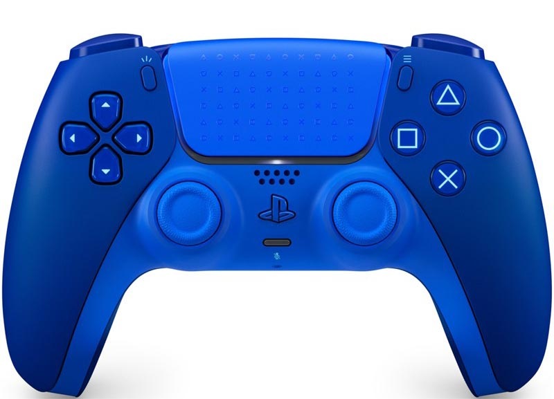 Herný ovládač PlayStation 5 DualSense Wireless Controler Icon Blue Special Edition v modrej farbe.