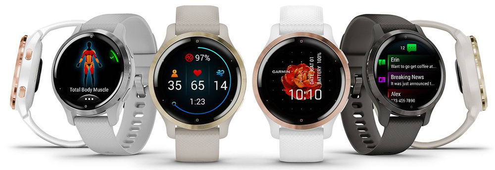 Inteligentné hodinky Garmin Venu 2S - Rose Gold/White Silicone Band Inteligentné hodinky Garmin Venu 2S - Rose Gold/White Silicone Band