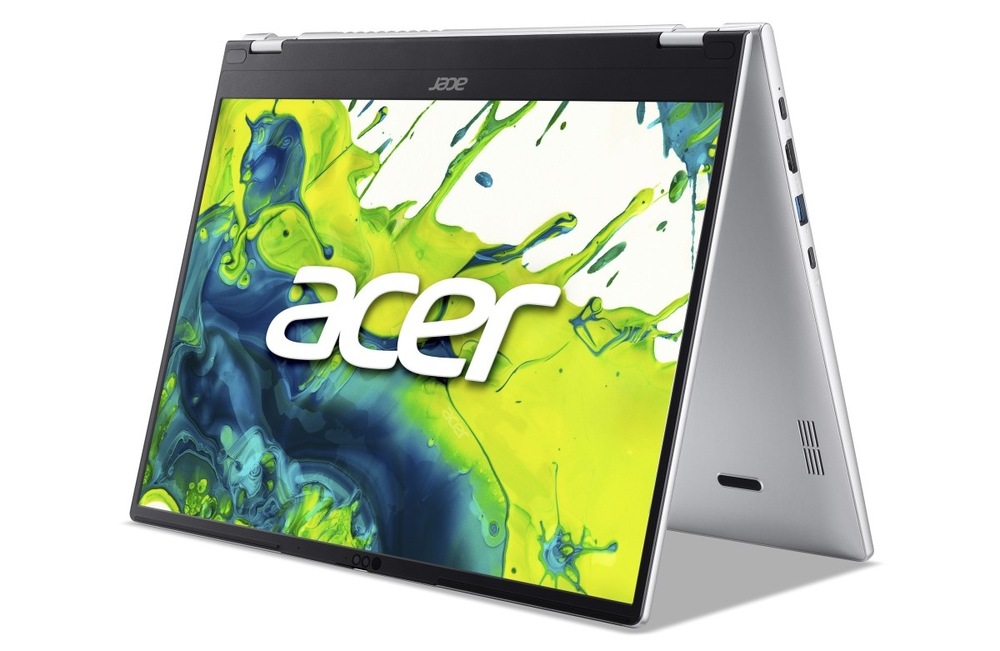 Notebook Acer Aspire Spin 15 (ASP15-61N-R0SB) strieborný Notebook Acer Aspire Spin 15 (ASP15-61N-R0SB) v pozícii stanu