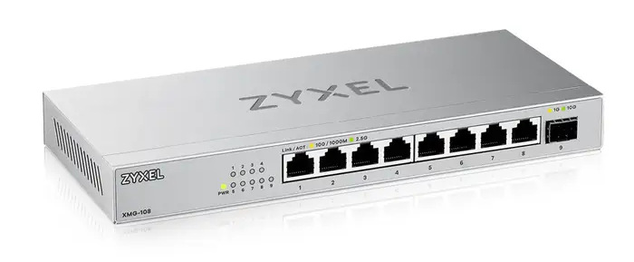Switch ZyXEL XMG-108 strieborný