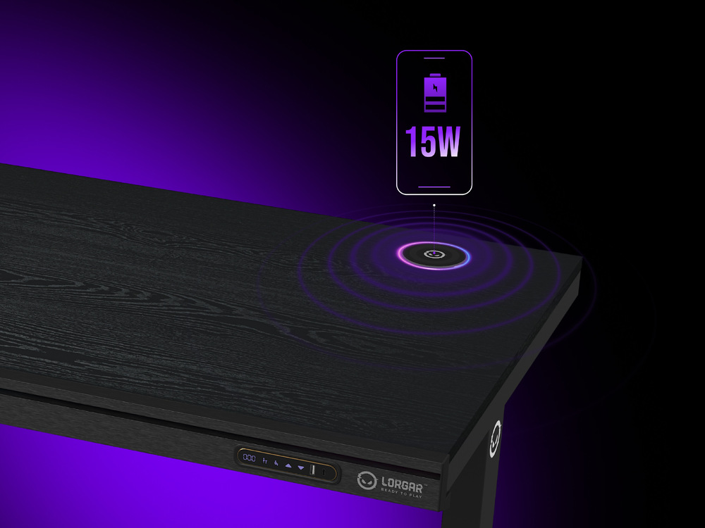 Lorgar DP80 RGB Tempered Glass zaujme aj integrovanou bezdrôtovou nabíjačkou