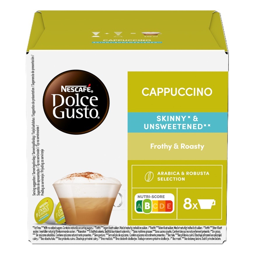 Kapsle NESCAFÉ Dolce Gusto® Cappuccino Skinny Unsweetened 16 ks