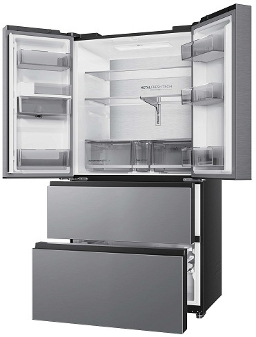 otvorená chladnička Haier HFR59F18CWMM