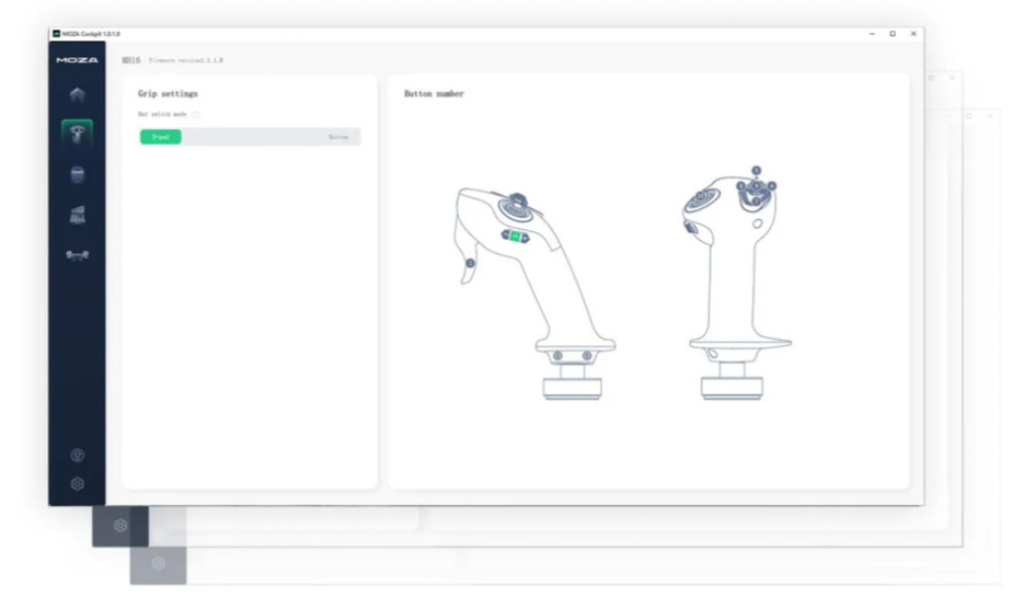 U Moza Racing Sidestick MA3X si môžete všetko detailne vyladiť prostredníctvom intuitívneho softvéru