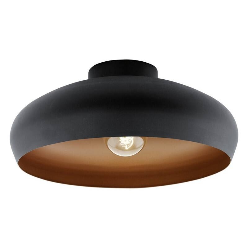 LED stropné svietidlo Eglo Mogano čierne/medené