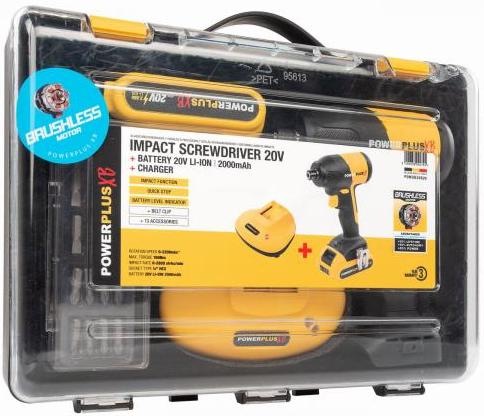 Doťahovák rázový POWERPLUS POWXB30050 (s batériou) Doťahovák rázový POWERPLUS POWXB30050 (s batériou)