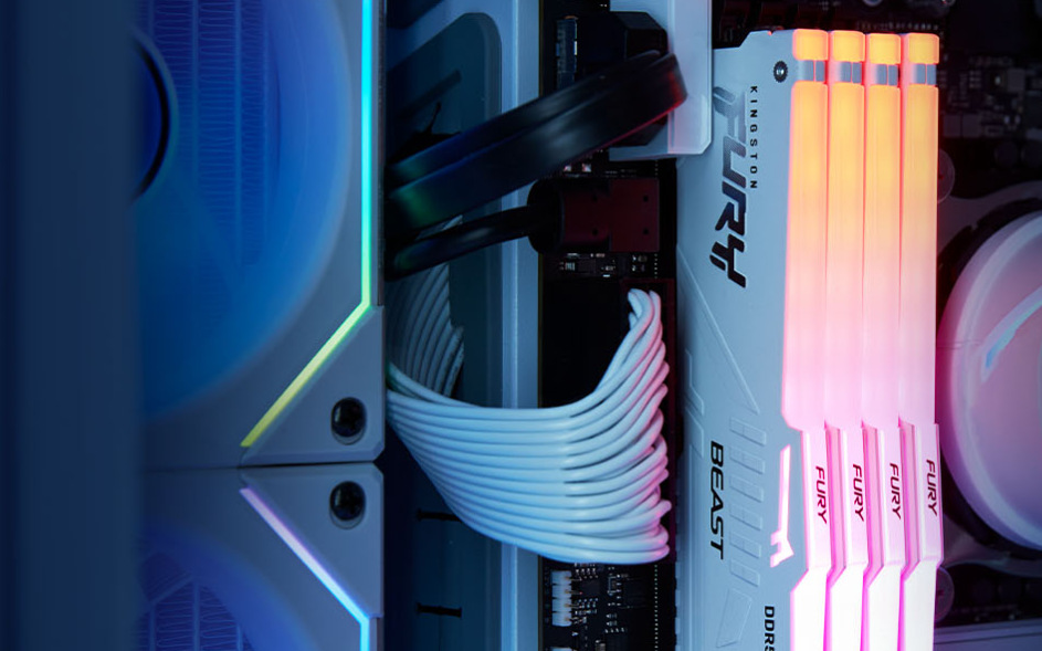 Pamäťový modul Kingston FURY Beast Black RGB XMP 64GB (4x16GB) DDR5 6000MHz CL40 Pamäťový modul Kingston FURY Beast Black RGB XMP 64GB (4x16GB) DDR5 6000MHz CL40