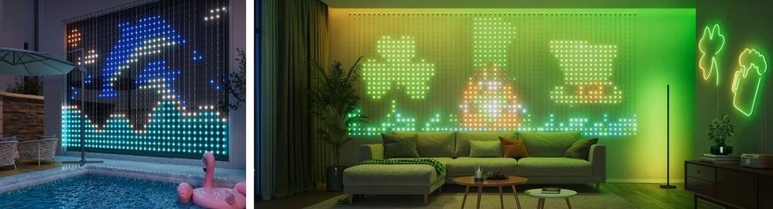 Dekoratívne LED Govee RGBIC Curtain, 520 LED, 1.5 x 2m