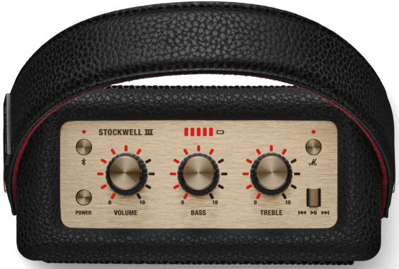 Prenosný reproduktor Marshall Stockwell III, Black and Brass