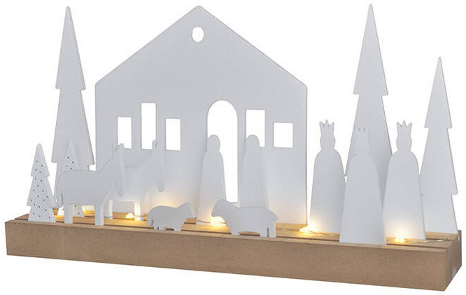 LED dekorácie Solight zimná dedinka, modulárna, 14 prvkov, 10x LED, 2x AAA LED dekorácie Solight zimná dedinka, modulárna, 14 prvkov, 10x LED, 2x AAA