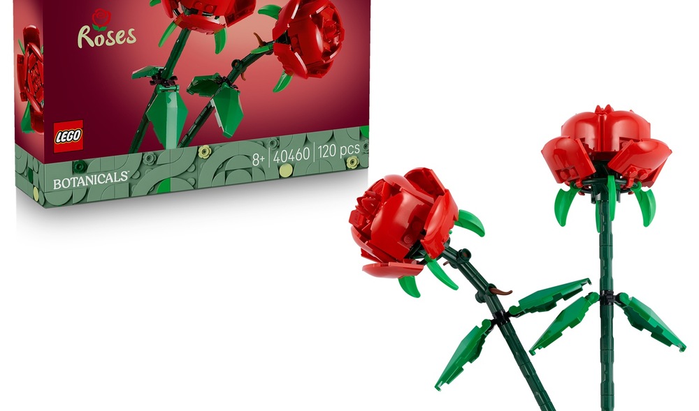 Stavebnica LEGO® Botanicals 40460 Růže Model zo 120 dielikov môžete kombinovať s ďalšími kvetinami LEGO Botanicals a vytvoriť vlastnú pestrú kyticu.