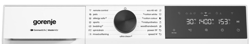 ovládací panel práčky Gorenje WG414A41 UltraClean