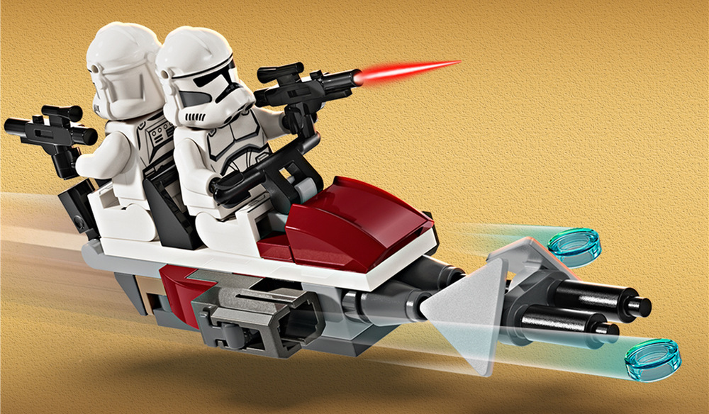 Stavebnica LEGO® Star Wars™ 75372 Bitevní balíček klonového vojáka a bitevního droida Stavebnica s 215 dielikmi ponúka priestor na stavanie aj hranie a je možné ju kombinovať s ďalšími modelmi LEGO Star Wars.