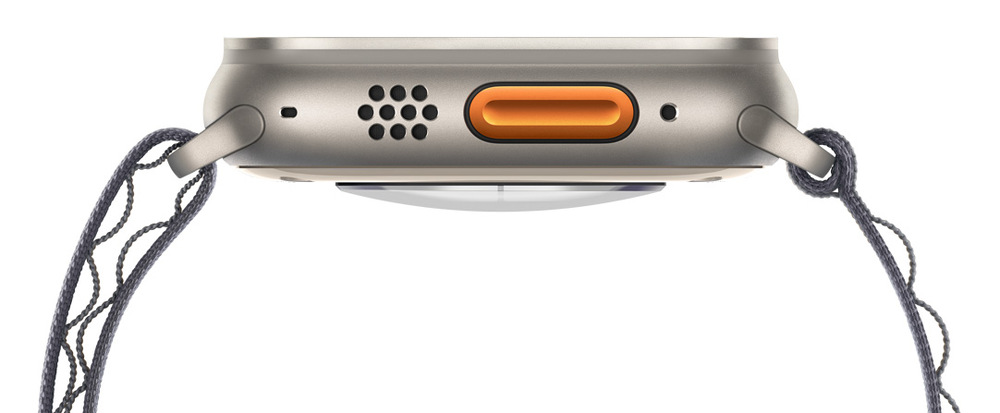 Inteligentné hodinky Apple Watch Ultra 2 GPS + Cellular 49mm čierny titán - čierny trailový ťah - S/M