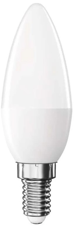 Žiarovka LED EMOS Classic sviečka, E14, 6,5W, studená biela