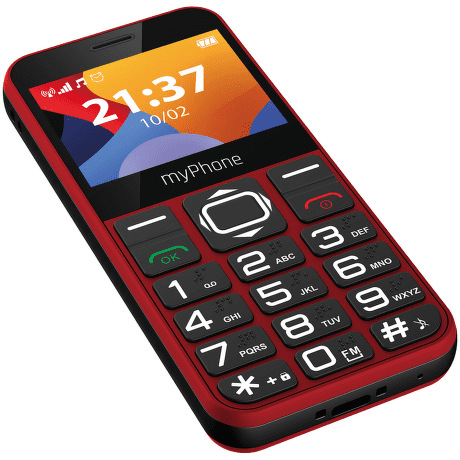 Mobilný telefón myPhone Halo 3 Senior červený