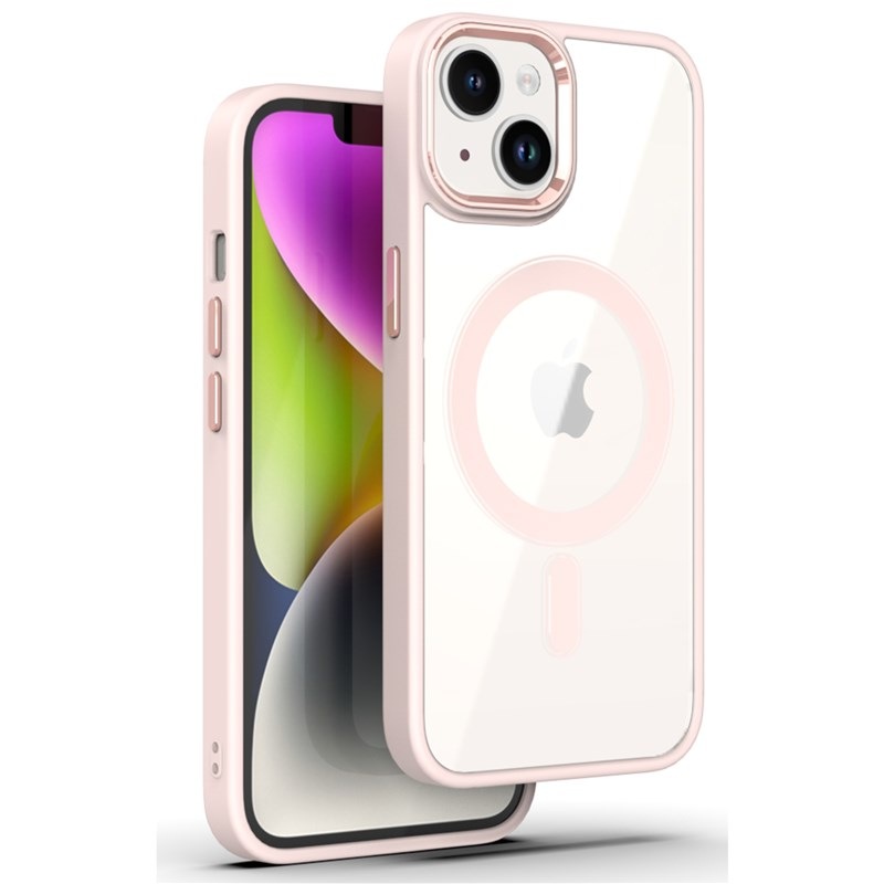 Kryt na mobil WG Iron Eye Magnet na iPhone 13/14 - lososový ružový