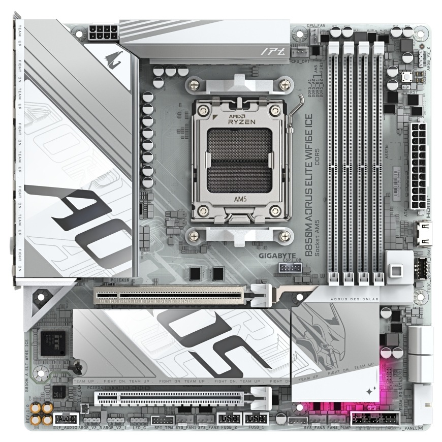 Základná doska GIGABYTE B850M AORUS ELITE WF6E ICE Základná doska GIGABYTE B850M AORUS ELITE WF6E ICE