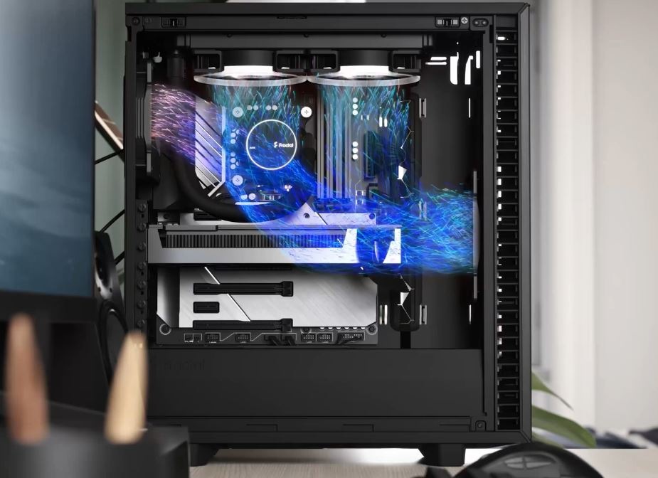 Case FRACTAL DESIGN Define 7 Compact Tempered Glass Light Tint čierna Fractal Design Define 7 Compact Tempered Glass Light Tint
