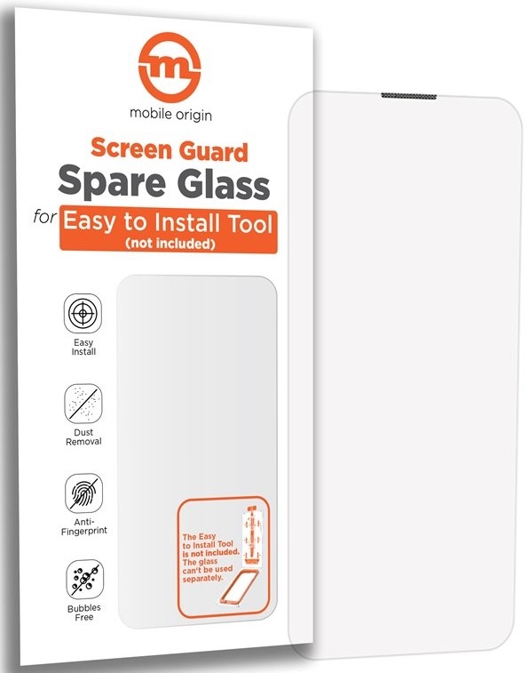Tvrdené sklo Mobile Origin Orange Screen Guard Spare Glass na Apple iPhone 16e/14/13 Pro/13