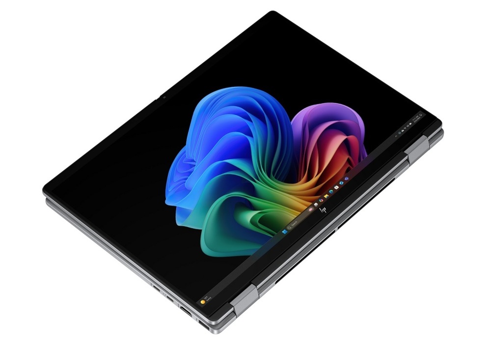 Notebook HP OmniBook X Flip NG AI PC 14-fm0433nc + Game Pass predplatné na 3 mesiace strieborný/sivý Notebook HP OmniBook X Flip NG AI 14-fm0433nc v polohe tabletu