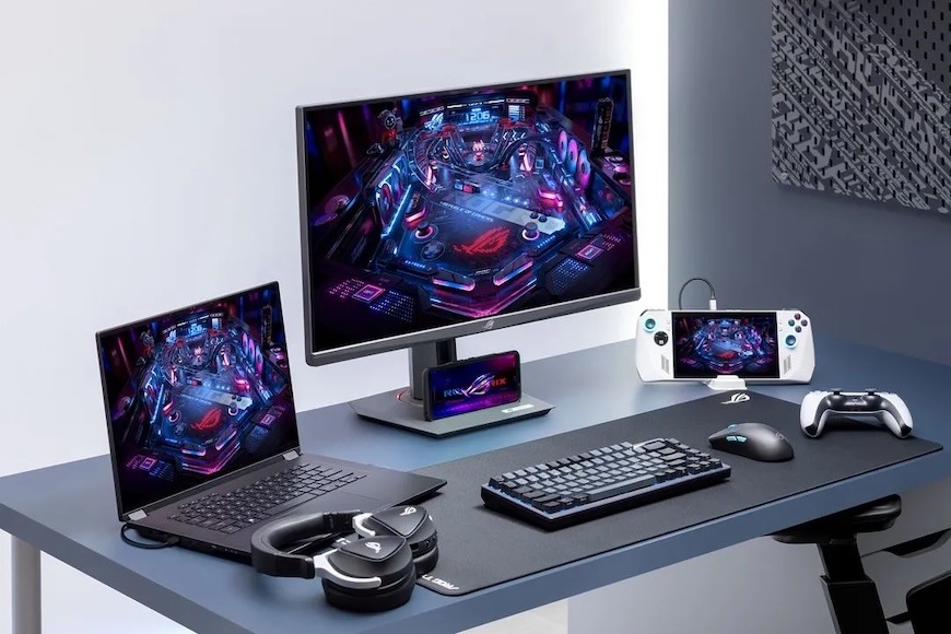 Herný monitor Asus ROG Strix XG27ACMS čierny Jednoducho pripojte svoje zariadenia vďaka bohatým možnostiam pripojenia, vrátane portu USB-C s podporou režimu DP Alt pre výstup videa a napájanie Power Delivery,