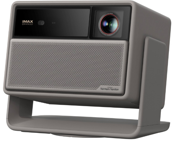 Sivý projektor XGIMI Horizon 20 Max s nastaviteľným stojanom a optikou IMAX Enhanced