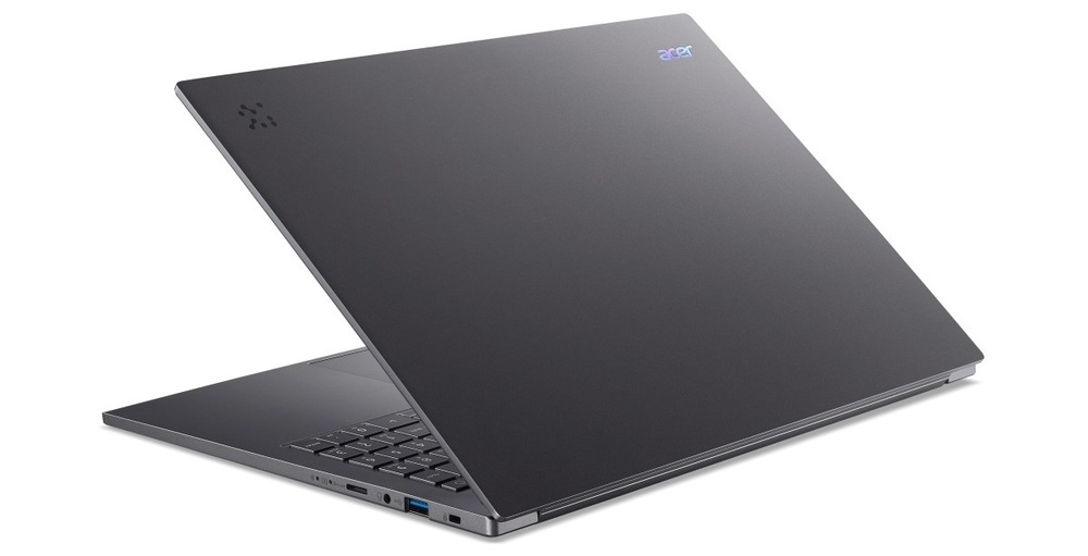 Notebook Acer Aspire 16 AI (A16-52M-57C6) sivý Notebook Acer Aspire 16 AI zozadu