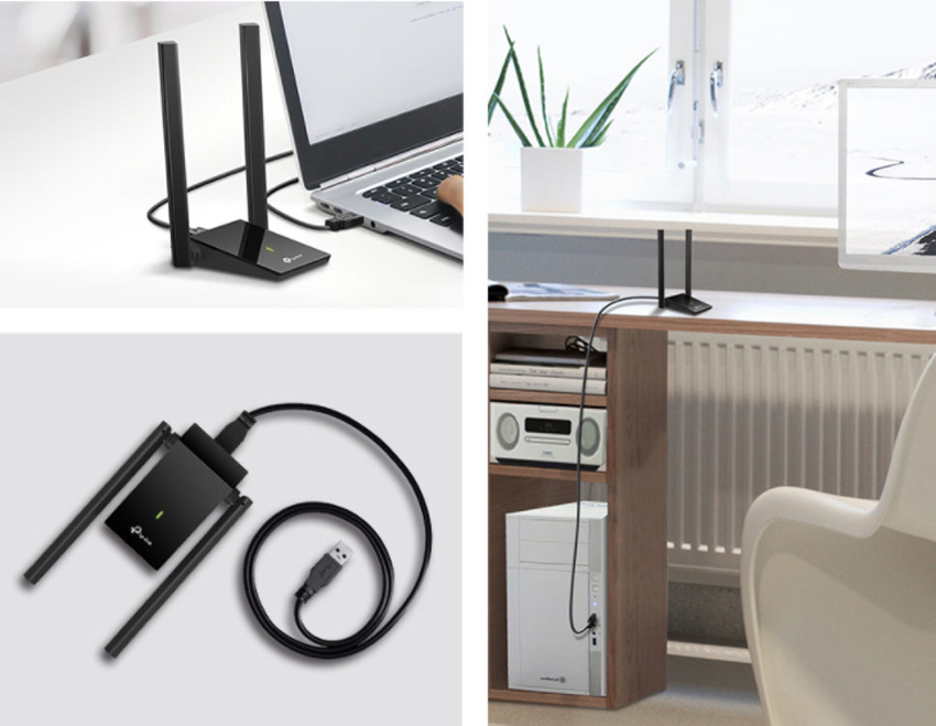 Wi-Fi adaptér TP-Link Archer T4U Plus čierny Wi-Fi adaptér TP-Link Archer T4U Plus čierny