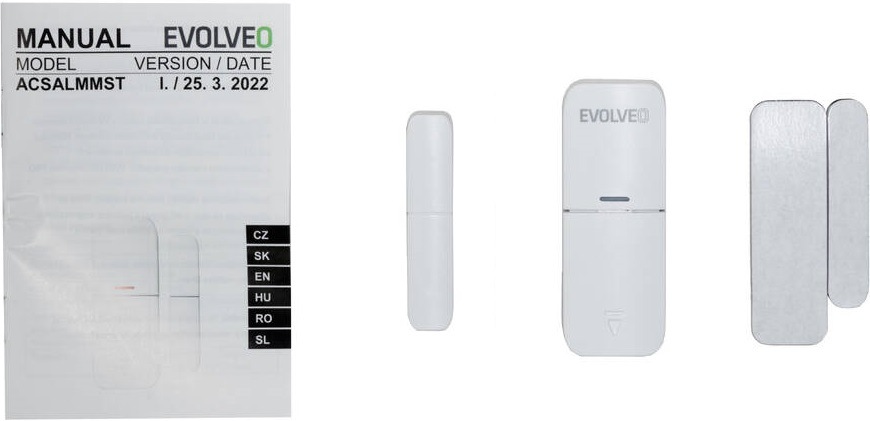Senzor Evolveo Alarmex Pro, bezdrôtový detektor otvorenia dverí/okien Evolveo ACSALMMST