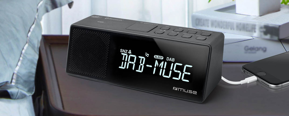 Rádiobudík MUSE M-172DBT čierny