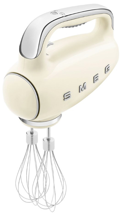 Ručný šľahač Smeg 50's Retro Style HMF01CREU, krémový