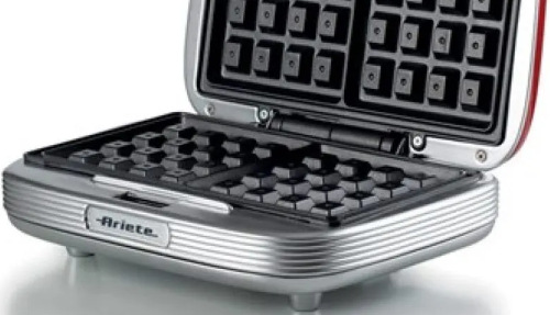 Ariete Party Time Waffle Maker 1973, červená