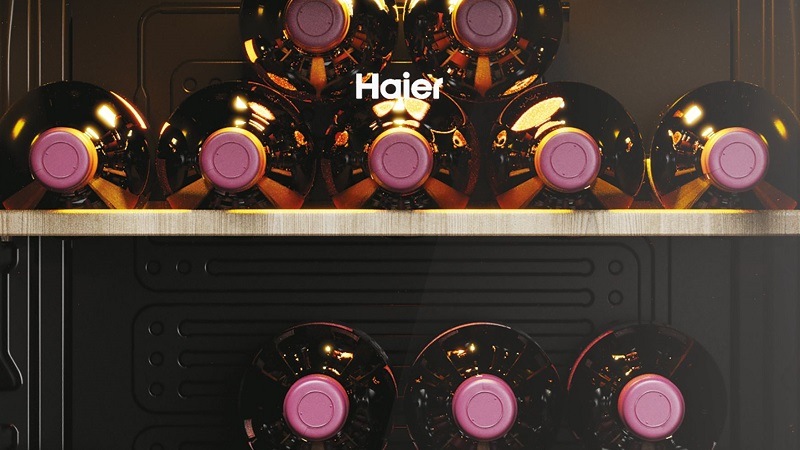 Vínotéka Haier HWS34GGH1 čierna