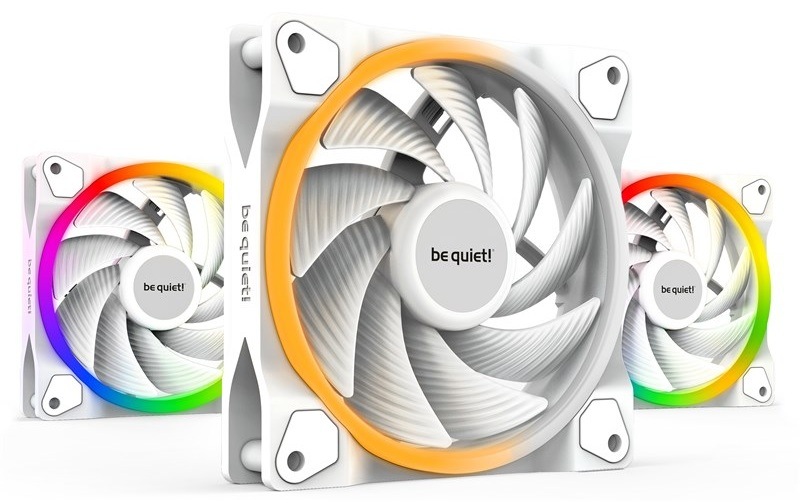 Ventilátor be quiet! Light Wings PWM high-speed 120mm (3 ks) biely